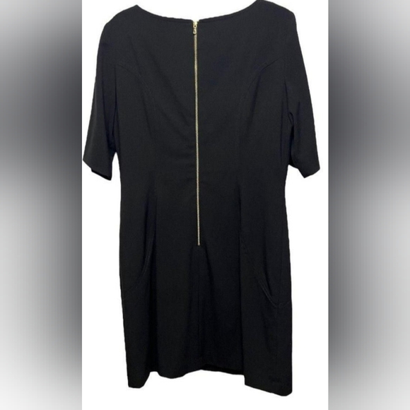 Tahari Women’s Size 14 Short Sleeve Simple Black Dress - Picture 8 of 13